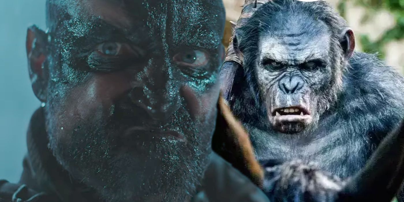 Koba and the Colonel in War of the Planet of the Apes
