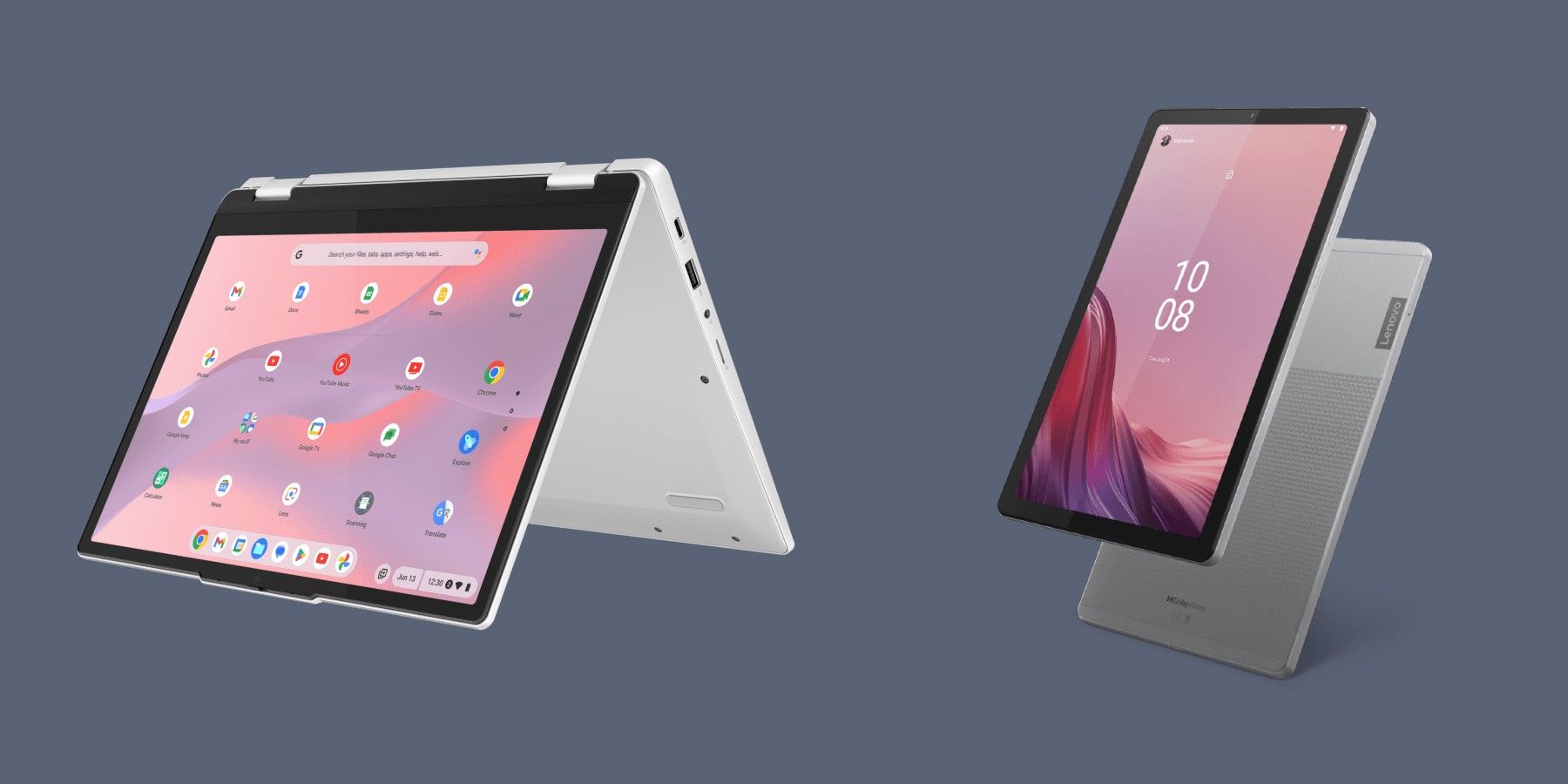 Image of Lenovo IdeaPad Flex 3i Chromebook and Lenovo Tab M9