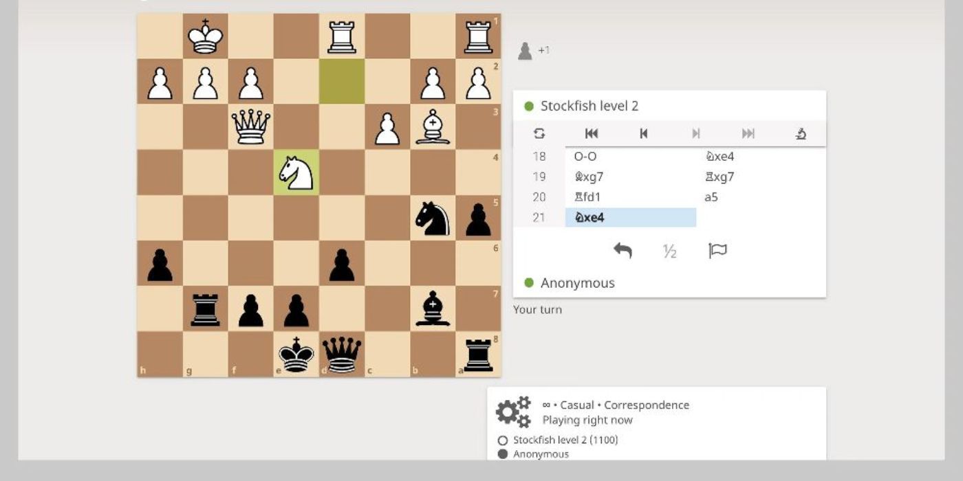 A Lichess chess board is displayed