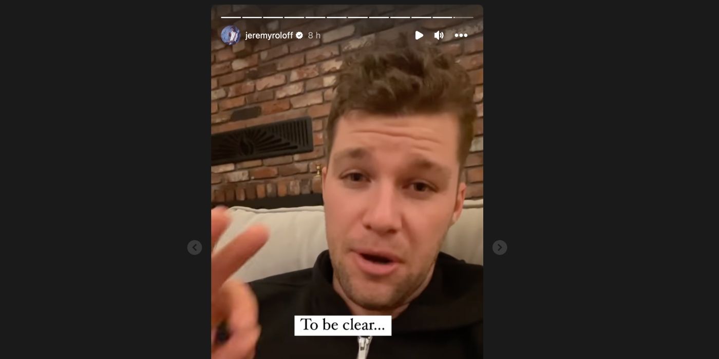Little People Big World star Jeremy Roloff Instagram story