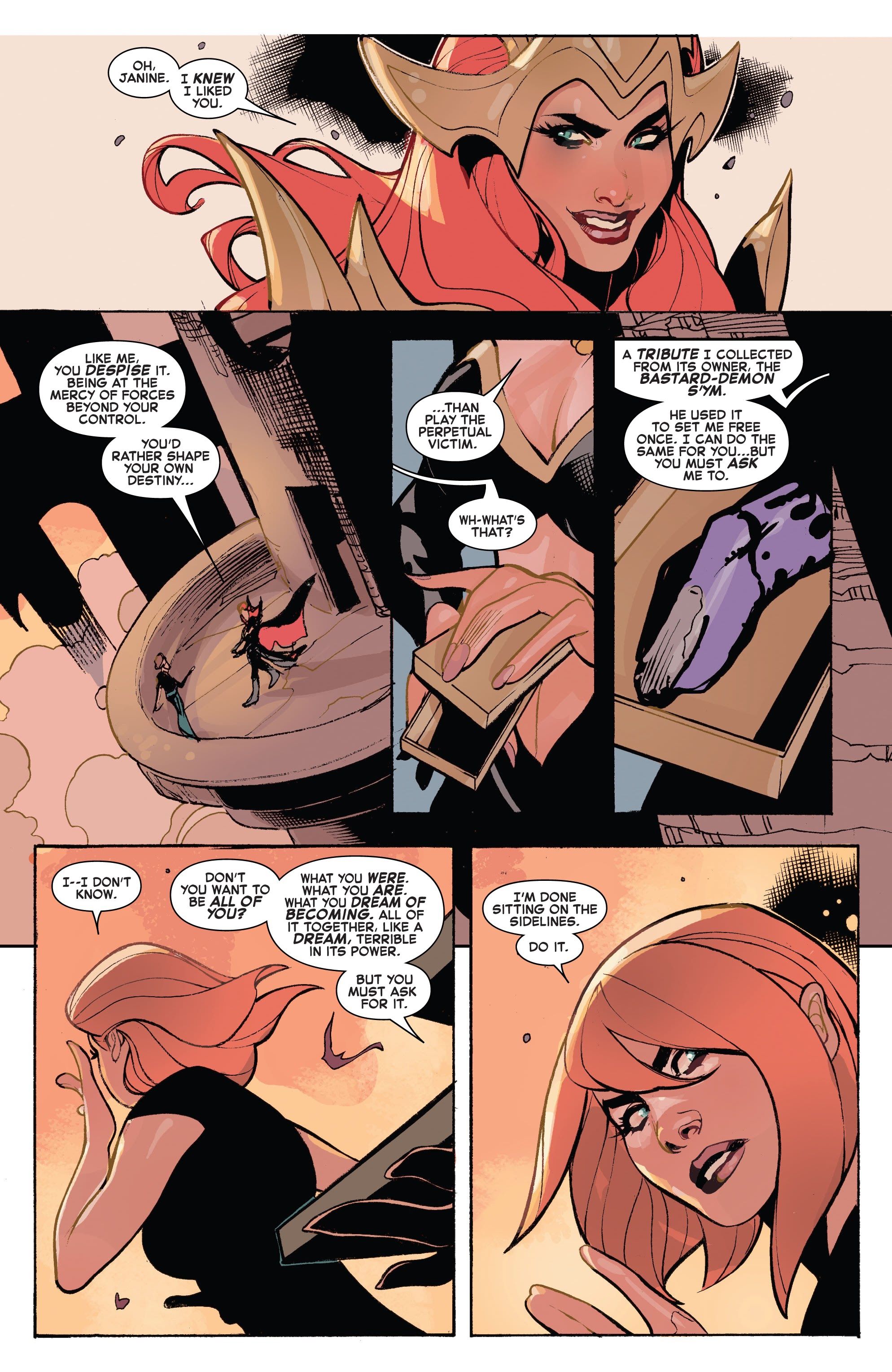 Madelyn Pyror and Janine Godbe in Amazing Spider-Man #14