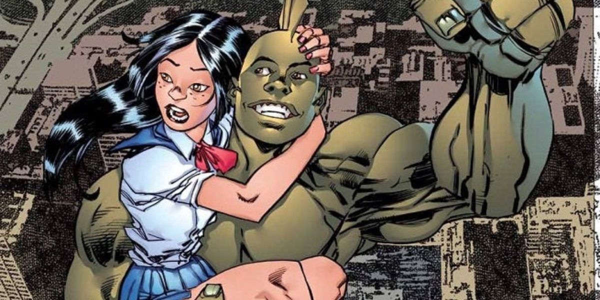 Malcolm Dragon saves a young woman in Image Comics 