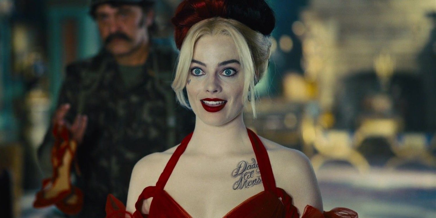 Margot Robbie como Harley Quinn em O Esquadrão Suicida