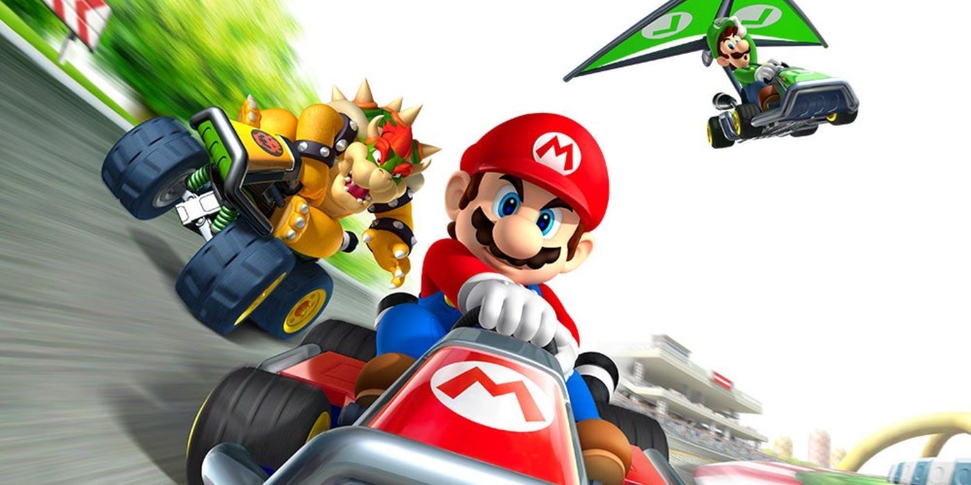 Cover art of Mario Kart 7 for the 3DS.
