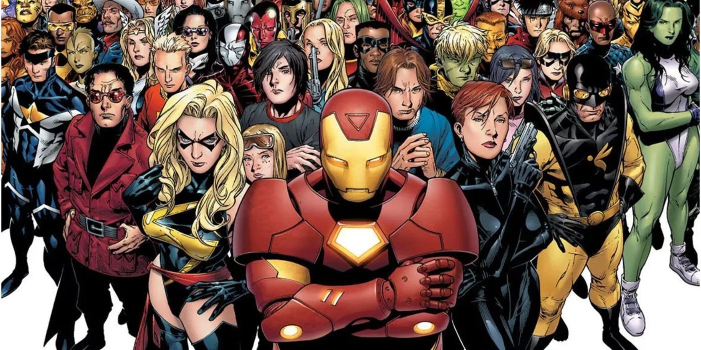 Marvel Civil War Team Iron Man, Tony Stark at the head of an army of superheroes