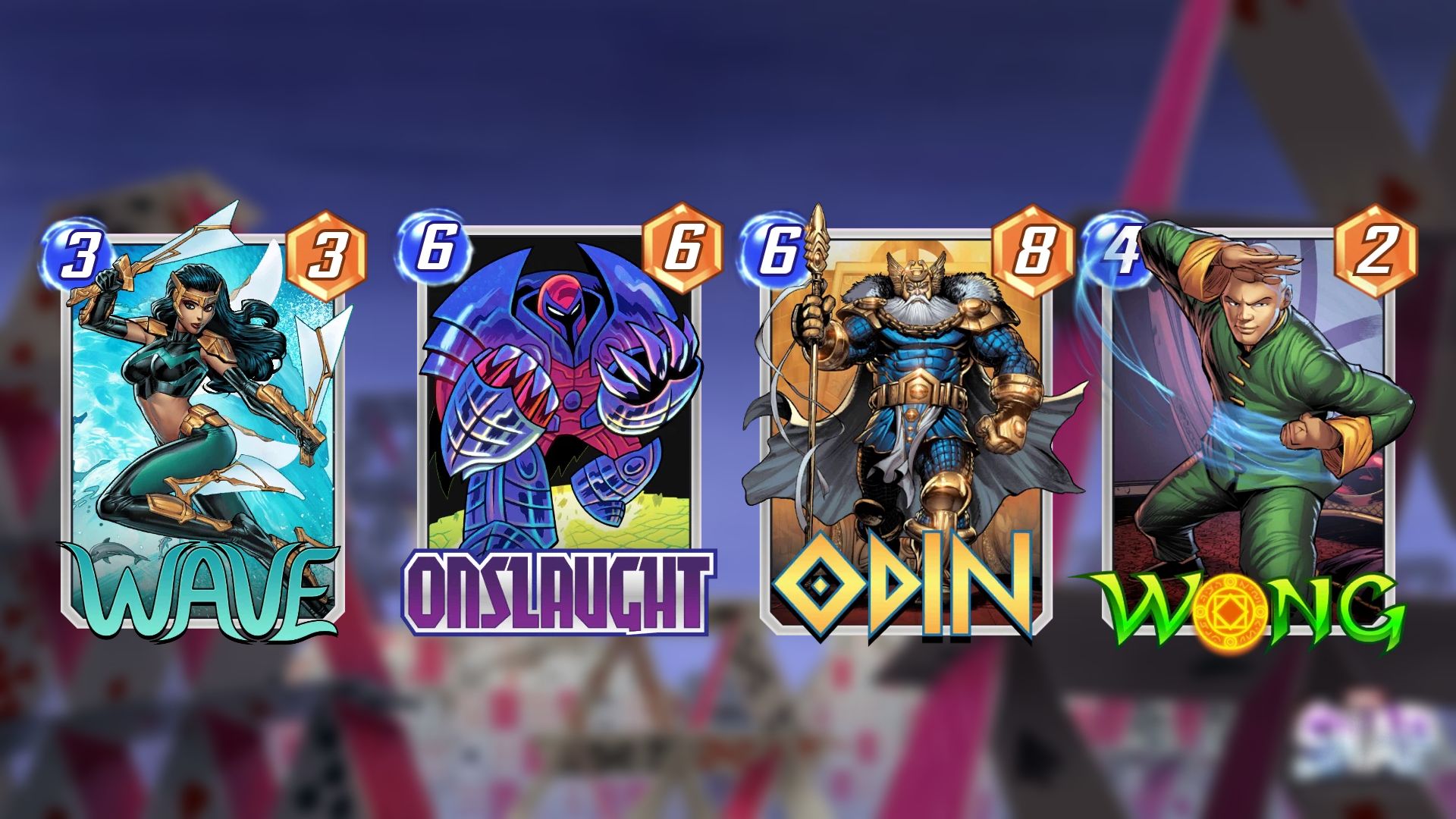 Marvel SNAP Gambit Deck Wong, Wave, Odin e Onslaught