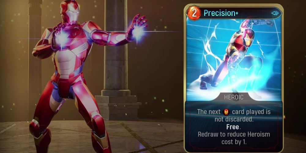 Iron Man's Precision card is seen in Marvel's Midnight Suns