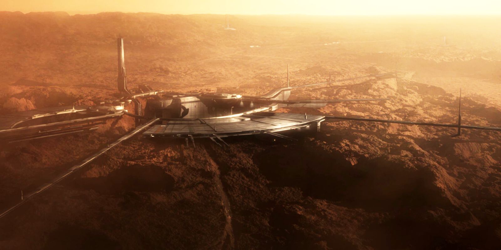 A instalação de Marte em Mass Effect 3.