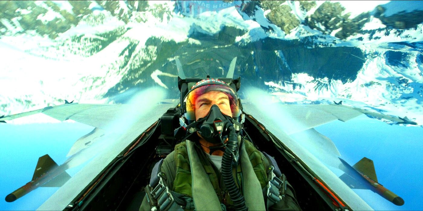 Maverick in the cockpit in Top Gun 2