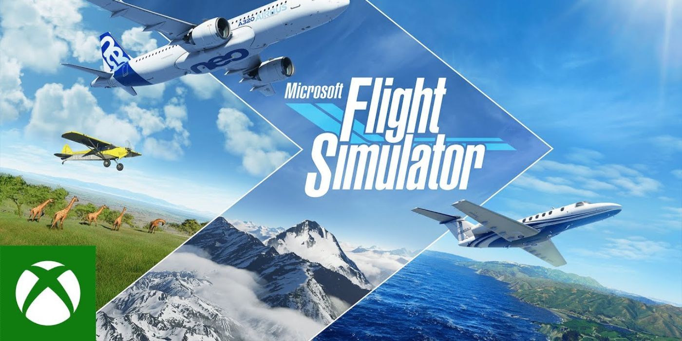 Capa do videogame Microsoft Flight Simulator para xbox.