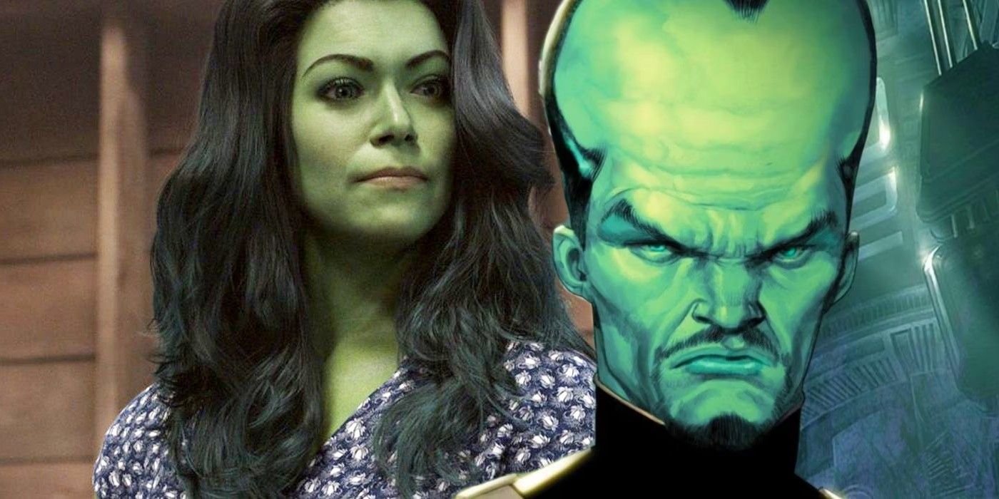 The MCU's She-Hulk and Leader from Marvel Comics.