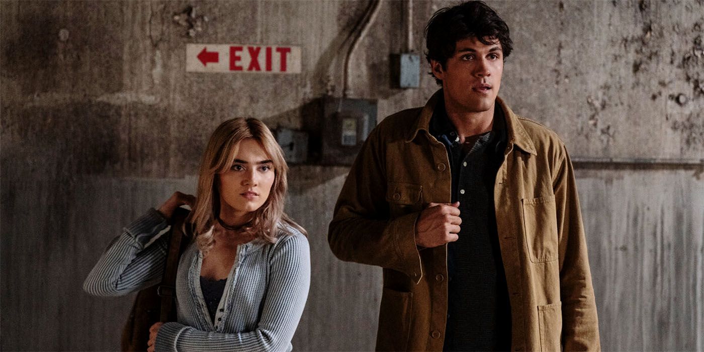 Meg Donnelly and Drake Rodger in The Winchesters