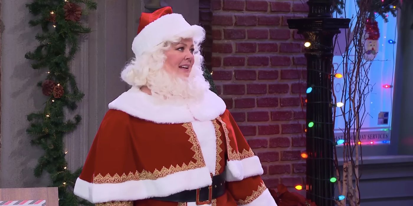 Melissa McCarthy Dressed as Santa