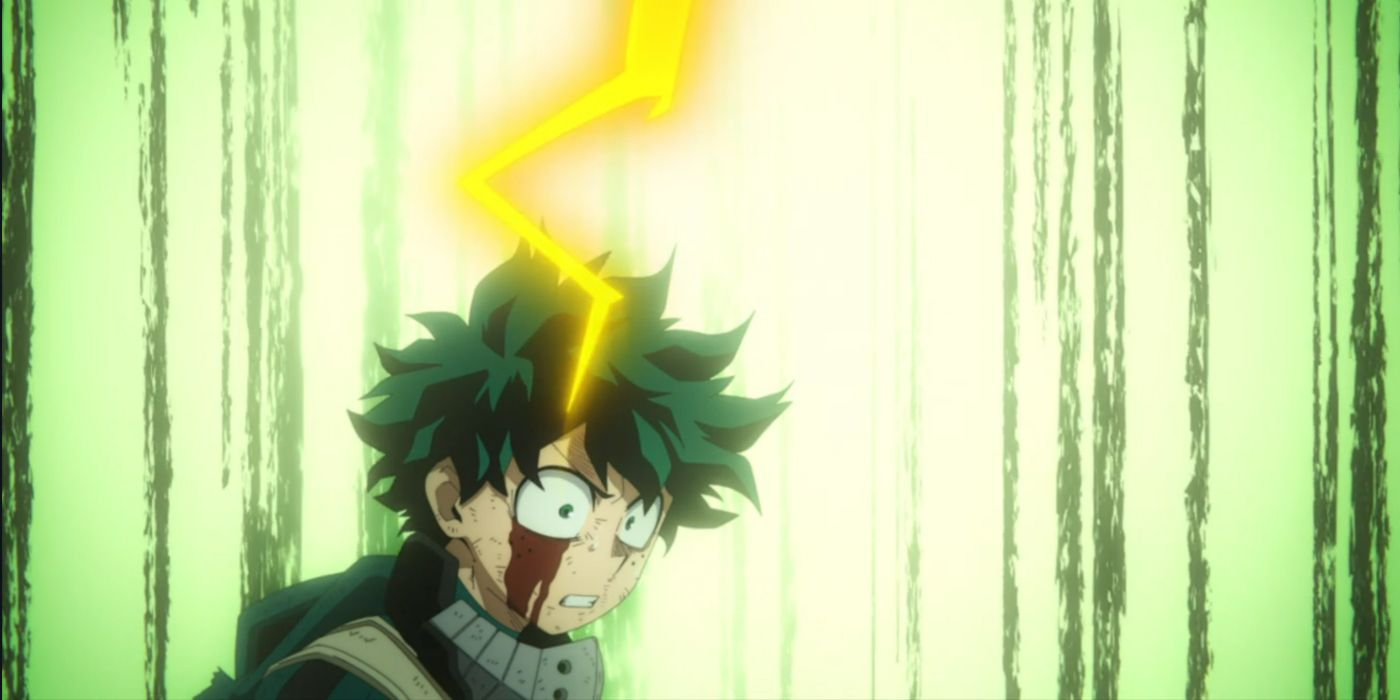 My Hero Academia: A visual showing the intensity from Deku's Danger Sense