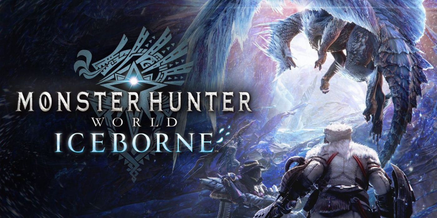 Monster Hunter World: Iceborne key art featuring hunters facing the new flagship monster.