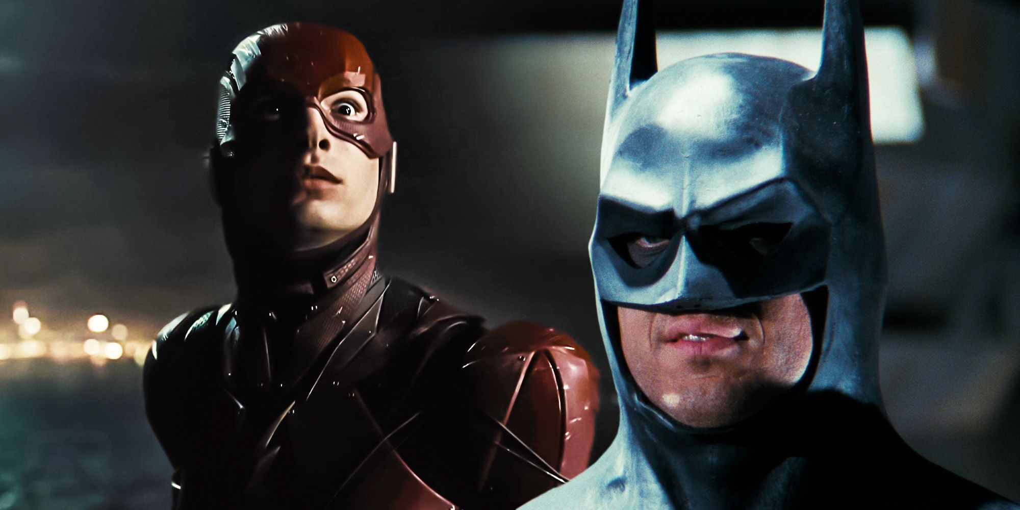 Michael keaton Batman Ezra miller the flash