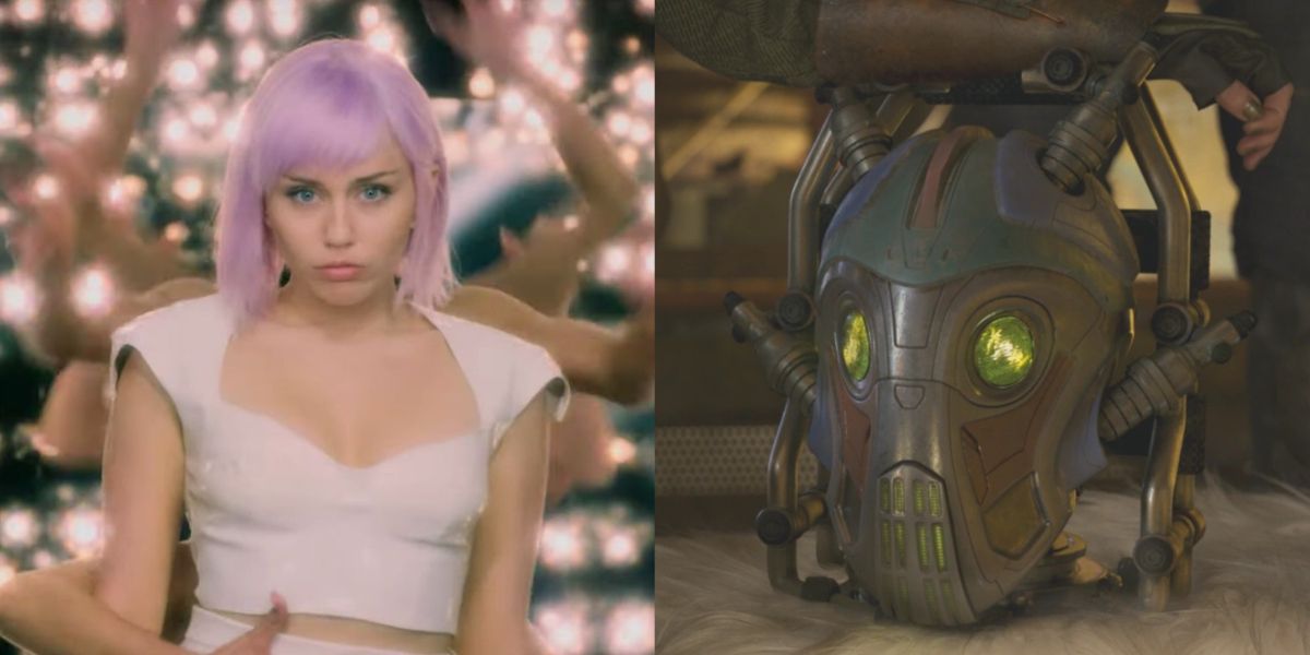 miley cyrus in black mirror and as mainframe in gotg2