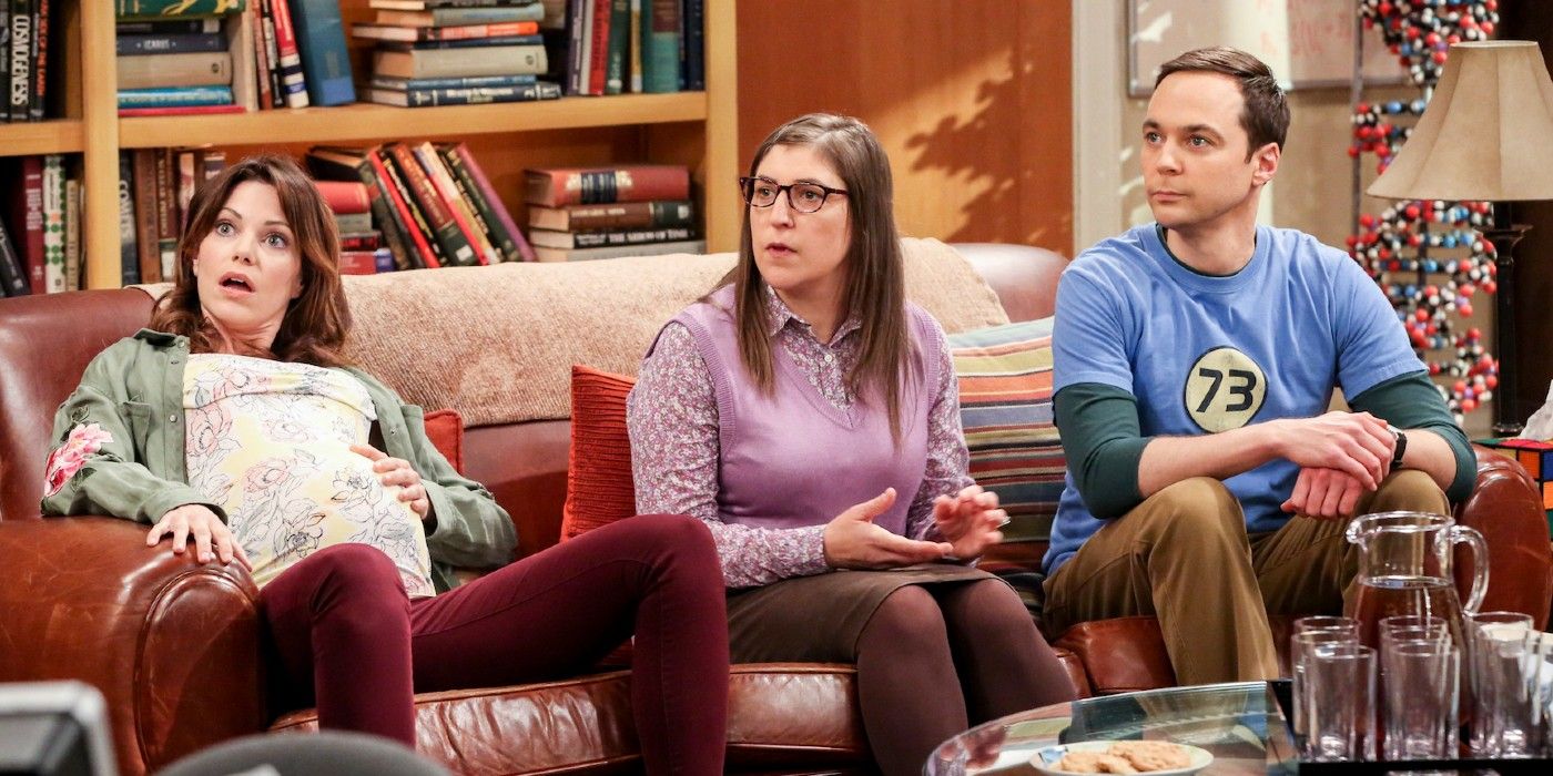 Missy Amy and Sheldon in The Big Bang Theory