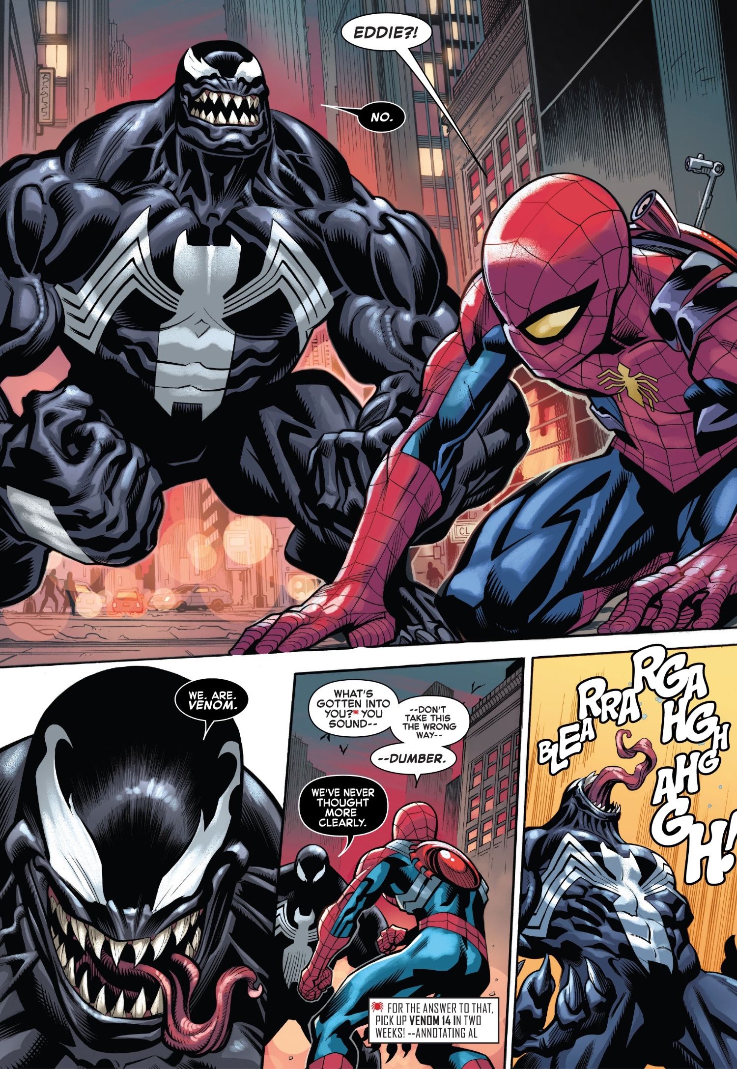 Monster Venom Returns To Fight Spider-Man On The Dark Web