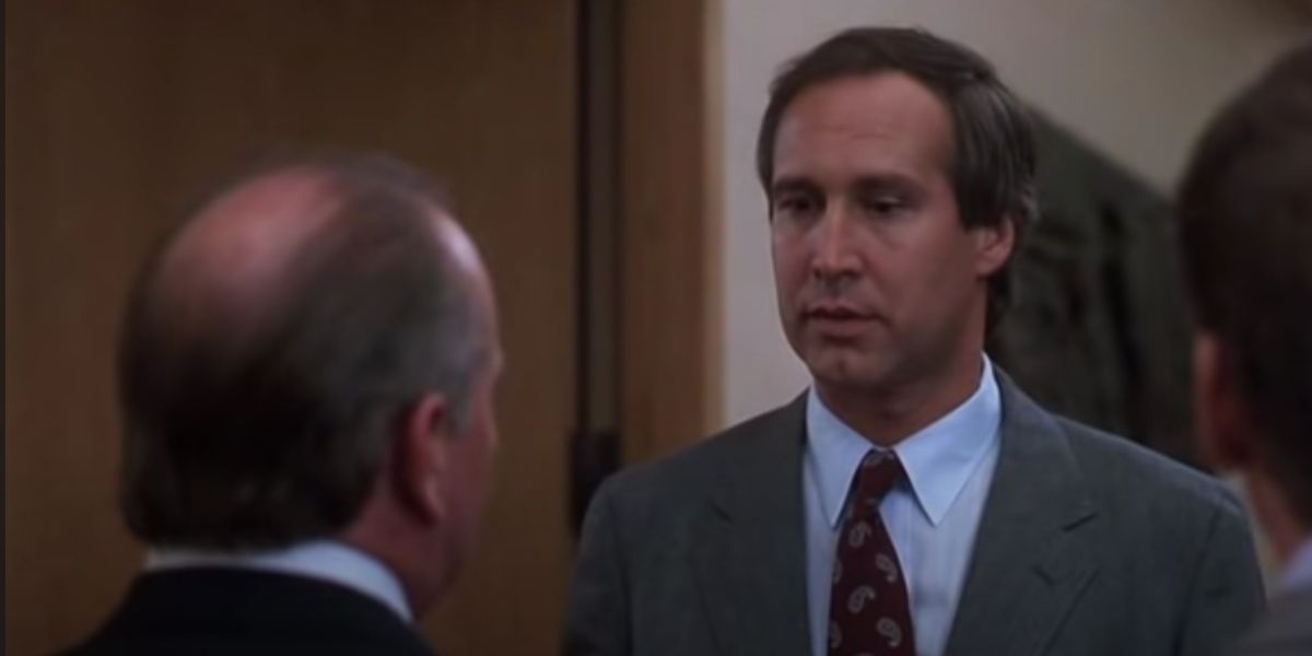 Mr. Shirley has words with Clark Griswold in Christmas Vacation