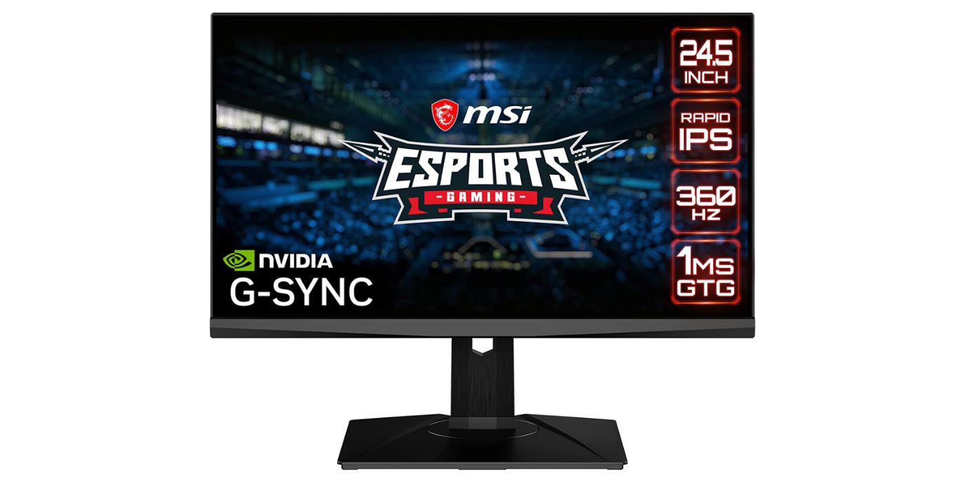 Promo image of the MSI Oculux gaming monitor.