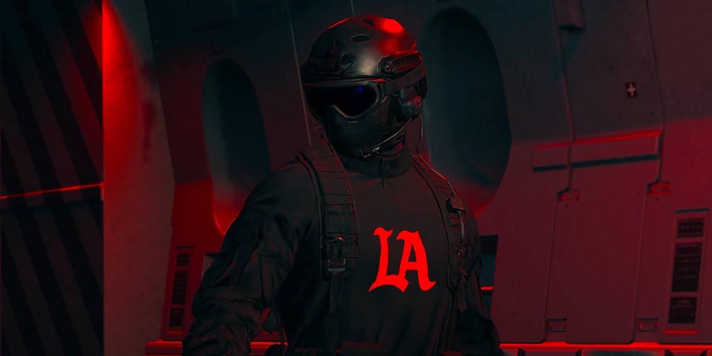 A roupa quase totalmente preta de LA Thieves, que foi recentemente adicionada a Call of Duty: MW2 e Warzone
