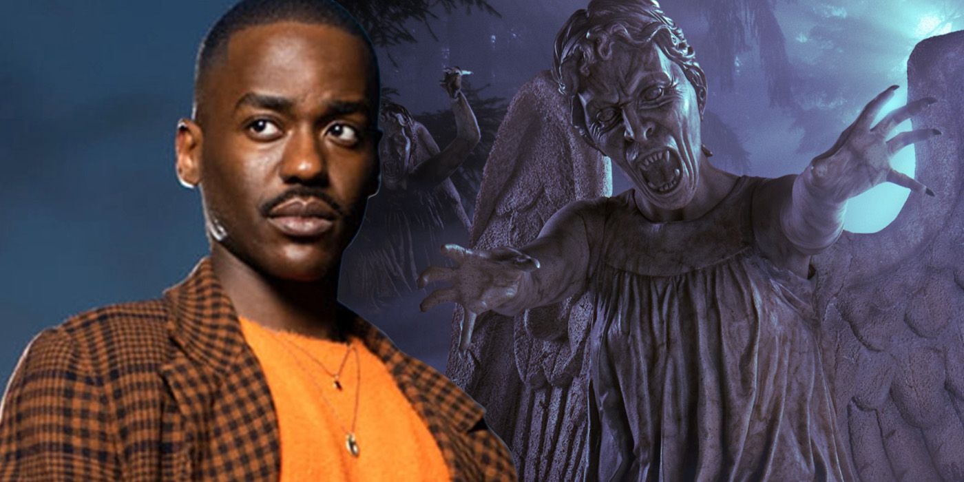 ncuti gatwa as the fifteenth doctor in doctor who with the weeping angels