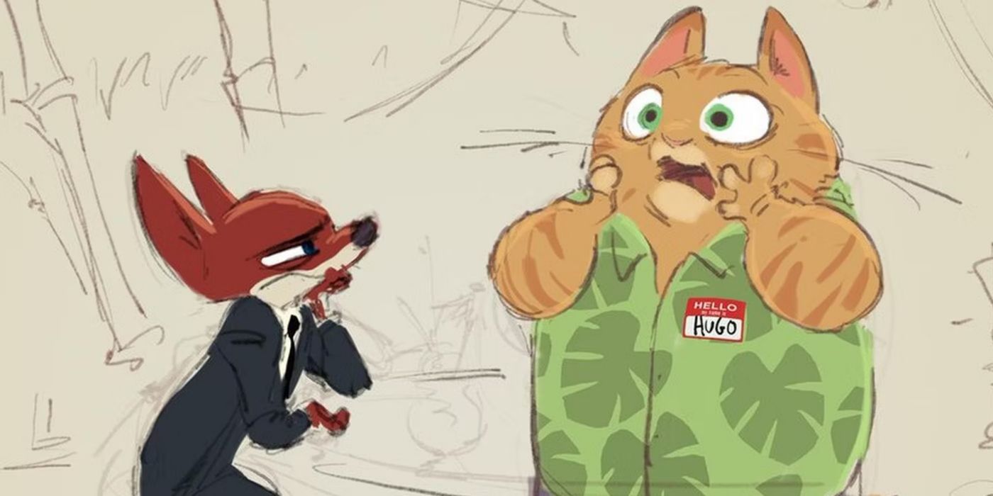 Ilustraciones de Nick de Zootopia.