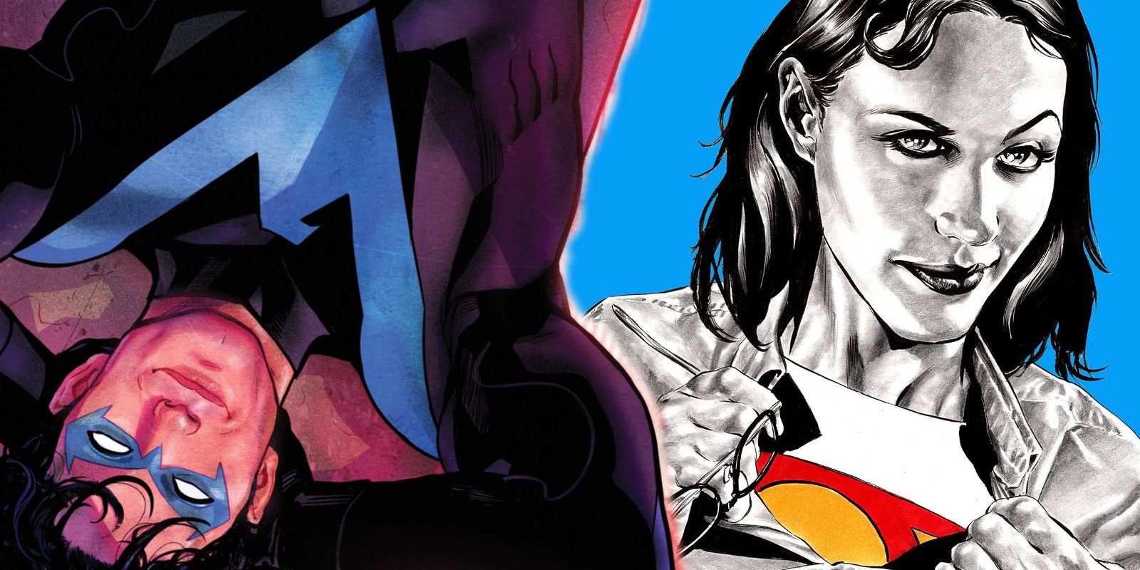 Nightwing and Lois Lane