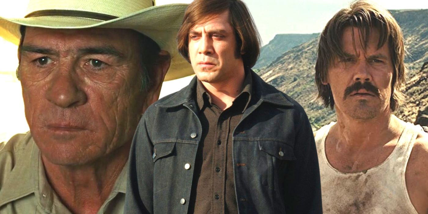 En un collage con Tommy Lee Jones, Javier Bardem y Josh Brolin 