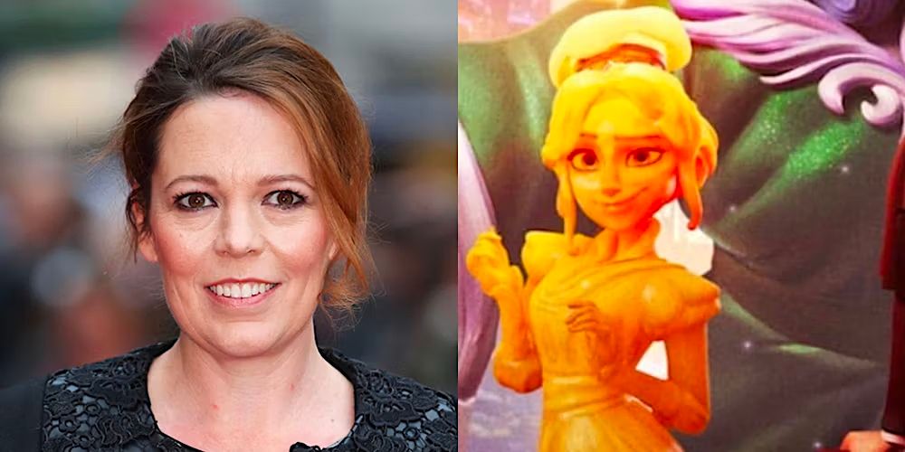 Olivia Colman as the Ghost of Christmas Past in Netflix's Scrooge A Christmas Carol