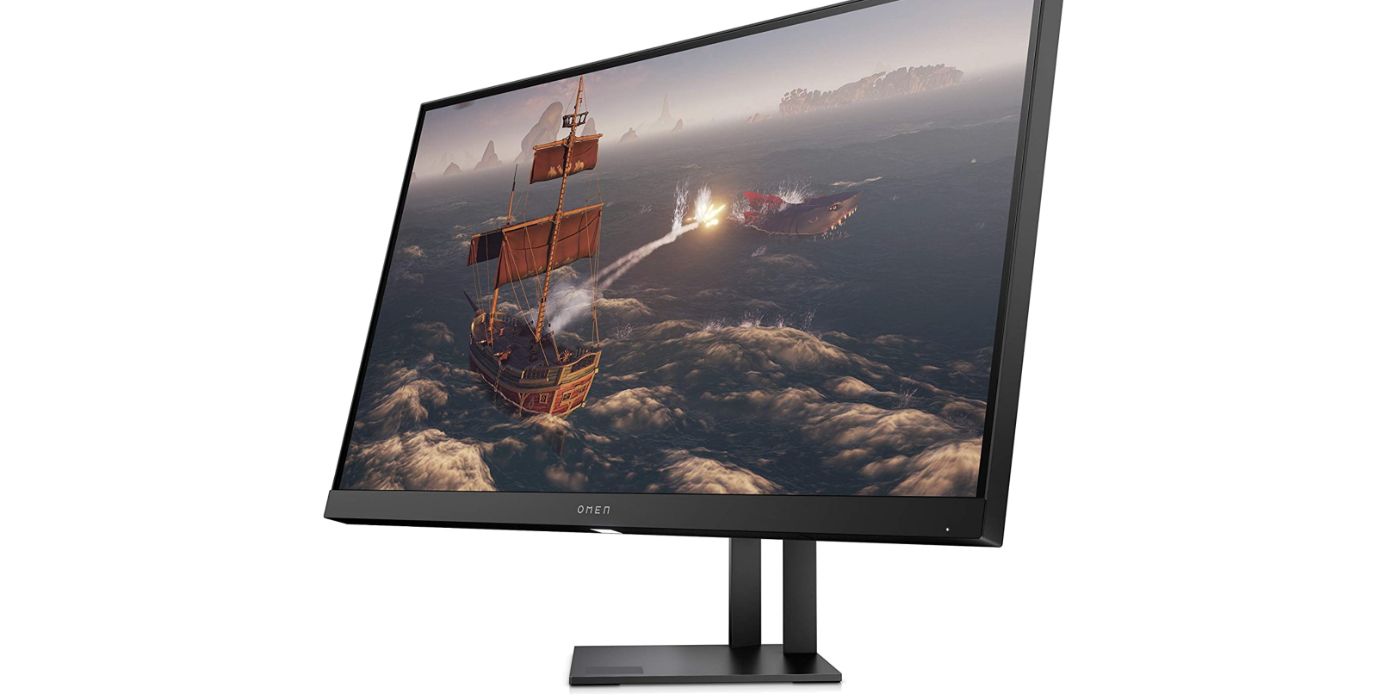 Promo image of the OMEN 27i gaming monitor.
