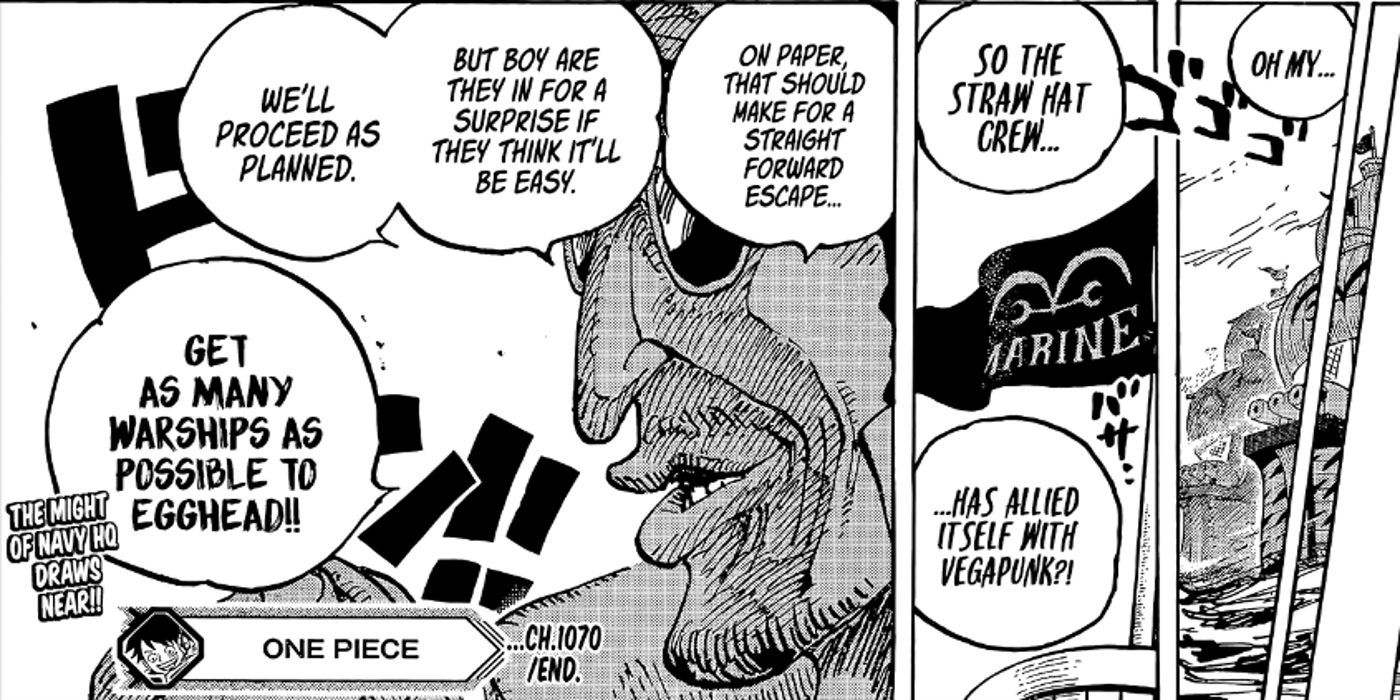 A guerra final de One Piece começa oficialmente com o anúncio de Kizaru.