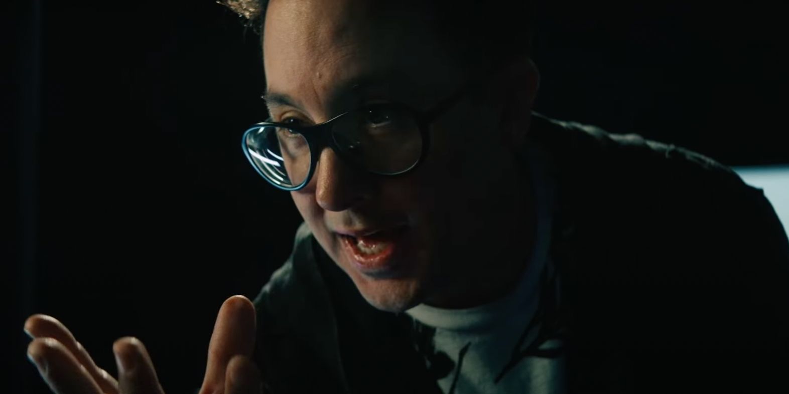 P.J. Byrne as The Boys character Adam looking sinister in Gen V teaser