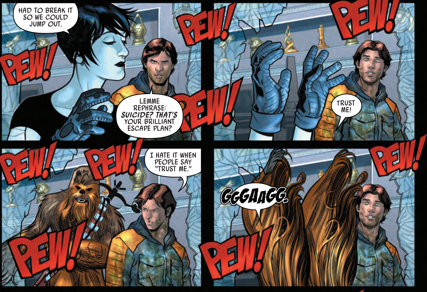 Panels from Han Solo & Chewbacca #8