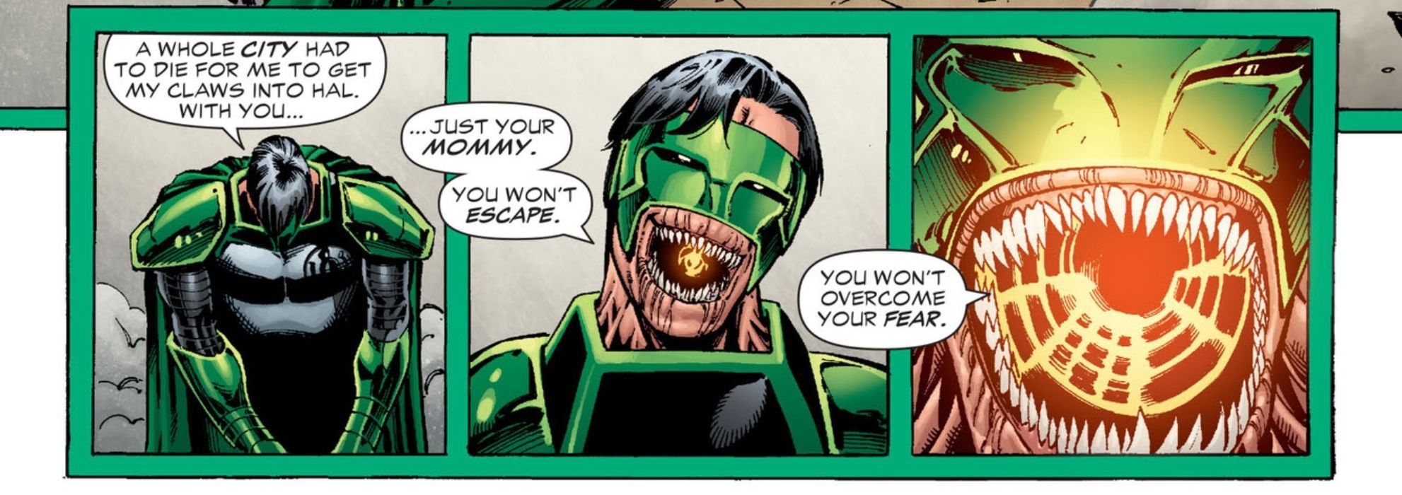 Parallax em Hal Jordan e Kyle Rayner Lanterna Verde DC Comics