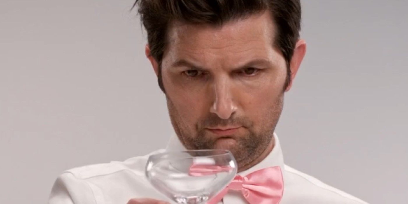 Party Down Revival Adam Scott with glass
