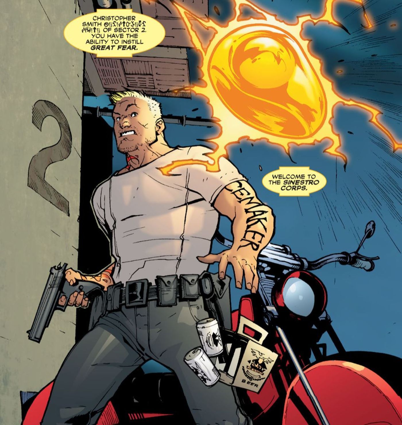 Bague Peacemaker et Sinestro Corps DC Comics