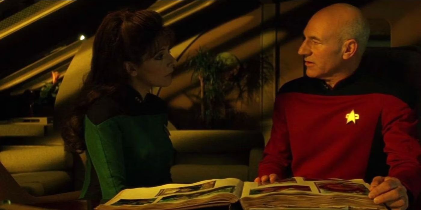 Troi e Picard discutem sua tragédia familiar em Star Trek: Generations