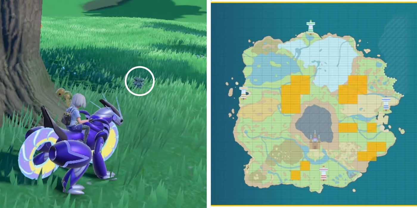 Pineco wilde ontmoeting en habitatlocatie in Pokémon Scarlet en Violet