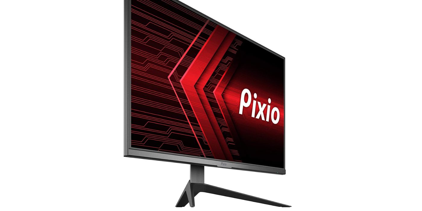 Promotional image of the Pixio PX277 Prime gaming monitor.