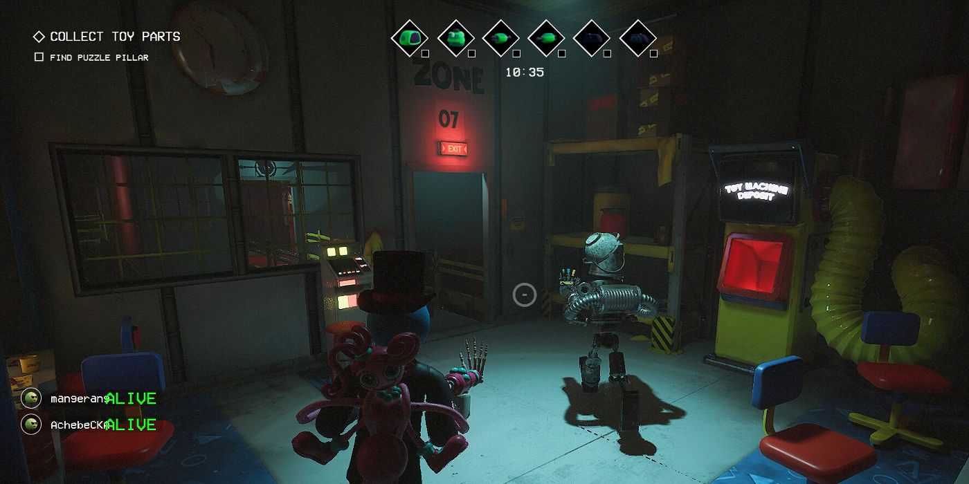 An in-game screenshot of two survivors working together in Project: Playtime.