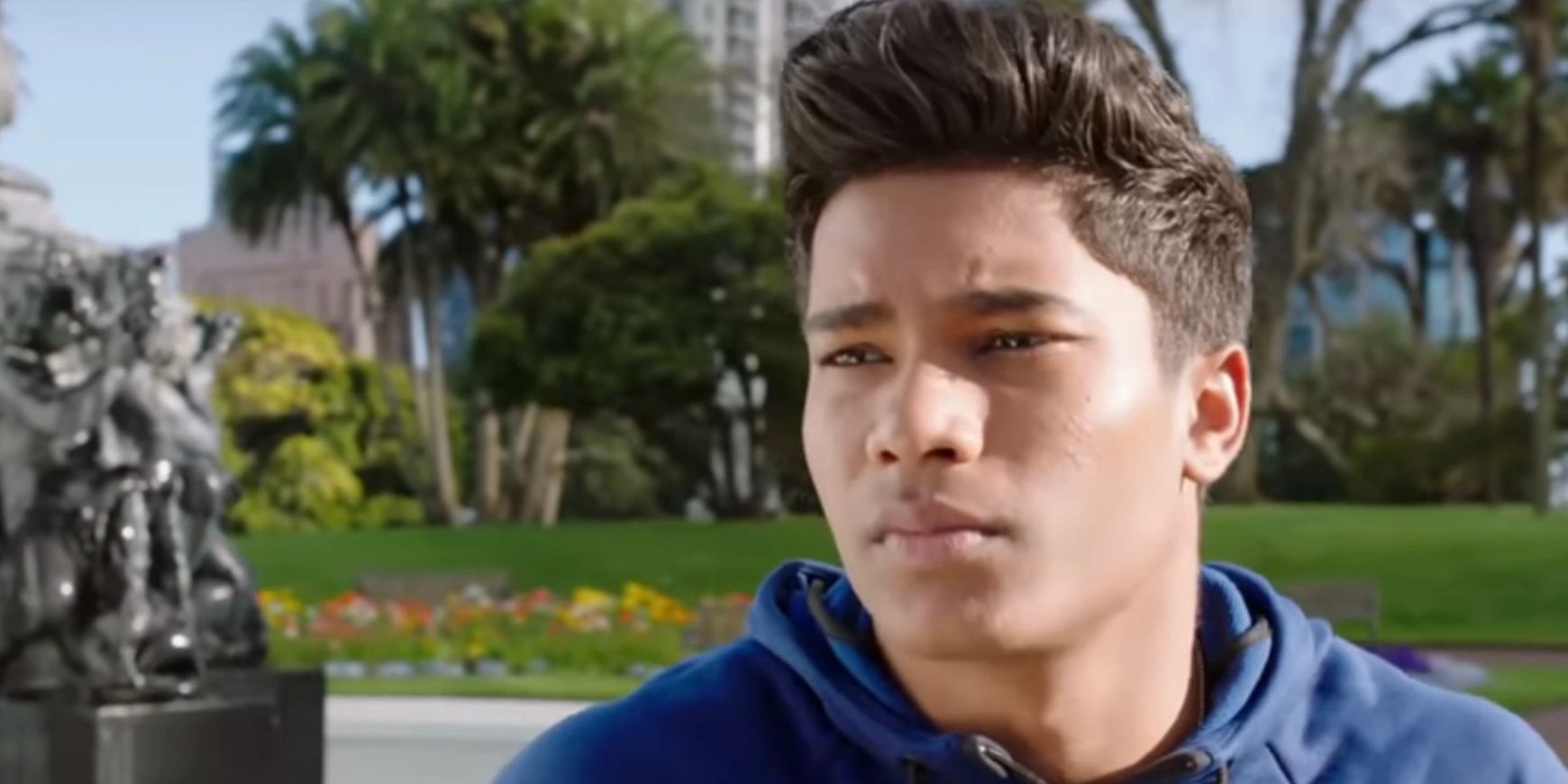 Ravi is lost in thought in Power Rangers Beast Morphers