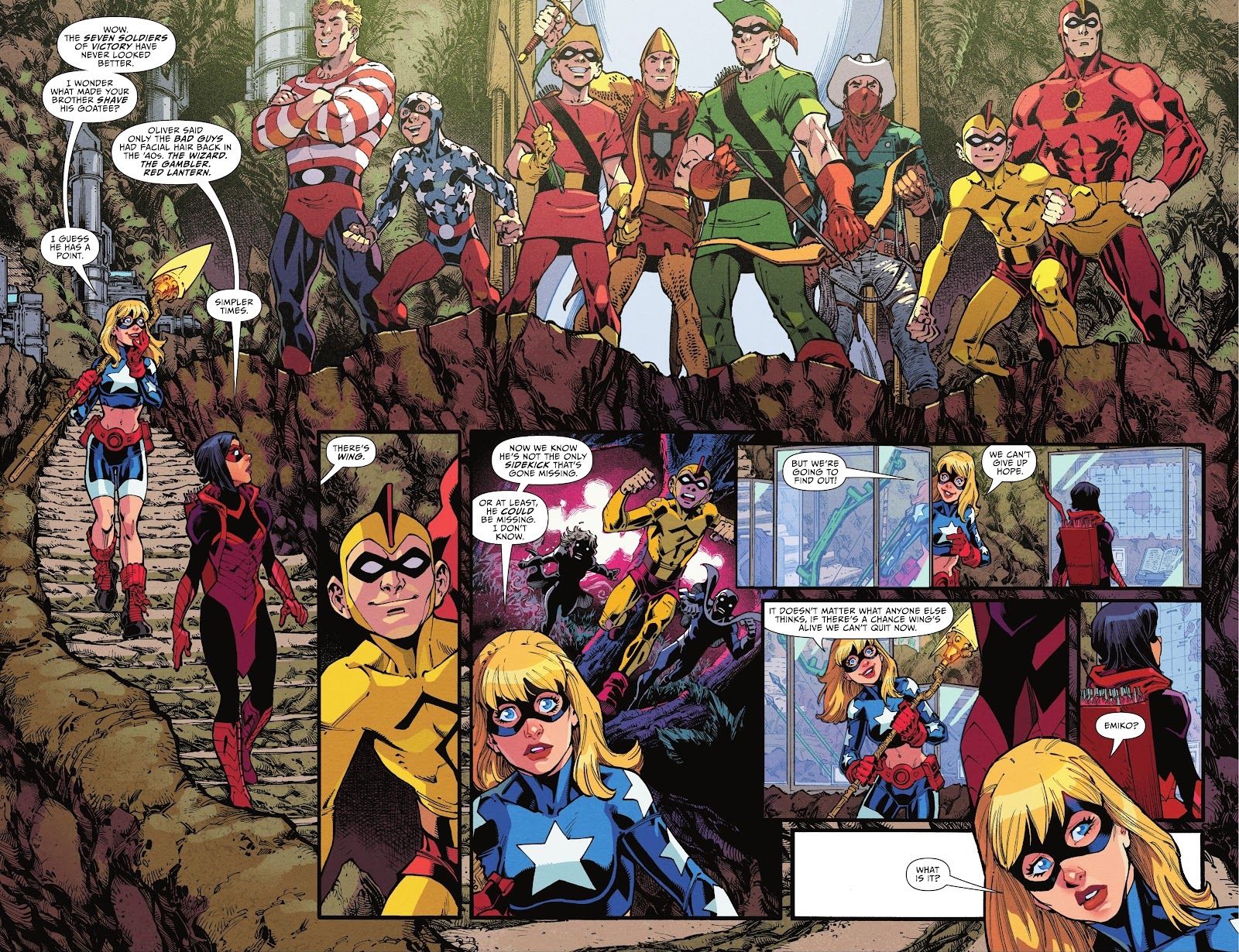 Stargirl The Lost Children #2: Green Arrow's thoughts on Facial Hair