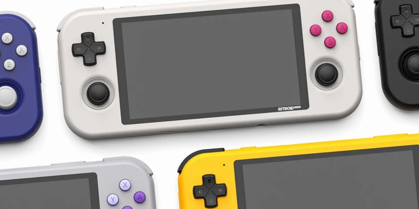 Promo image of the different color Retroid Pocket 3 models.