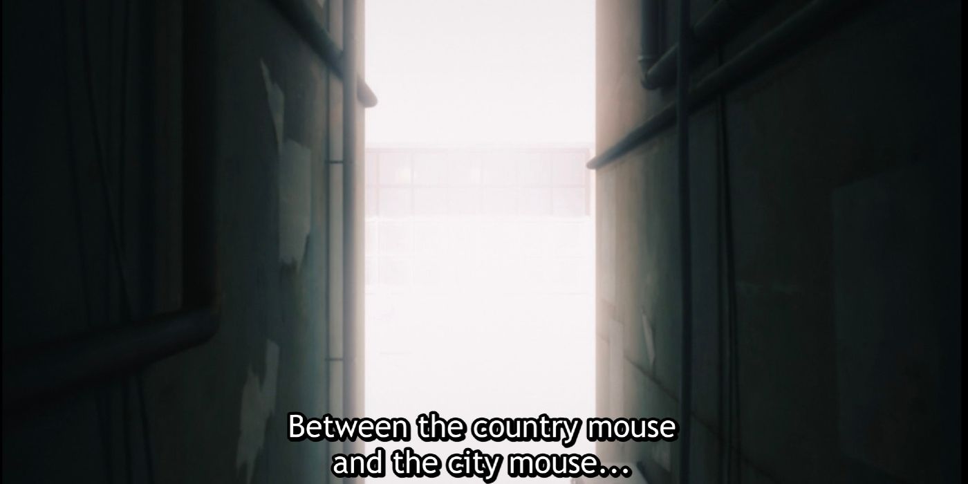 Reze asks Denji if he would rather be the city mouse or country mouse in the Chainsaw Man season one finale