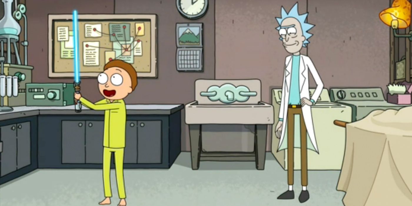 Rick dá a Morty um sabre de luz na 6ª temporada