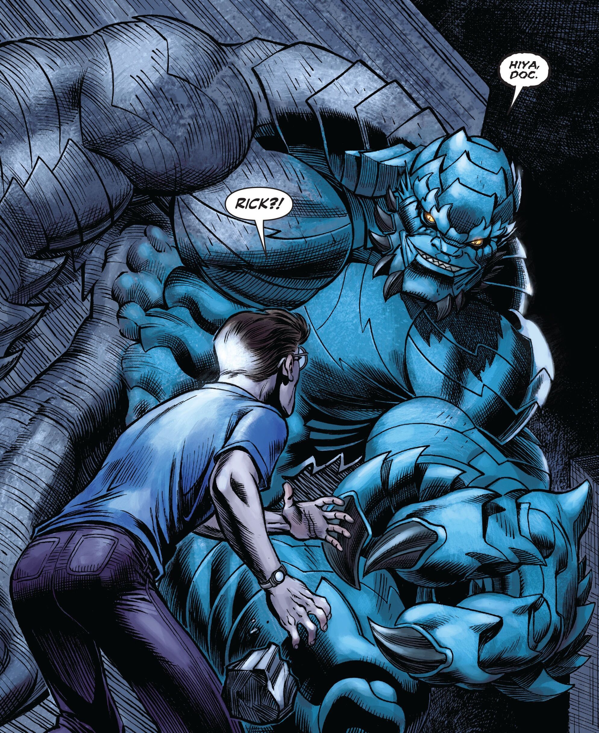 Rick Jones as A-Bomb with Bruce Banner
