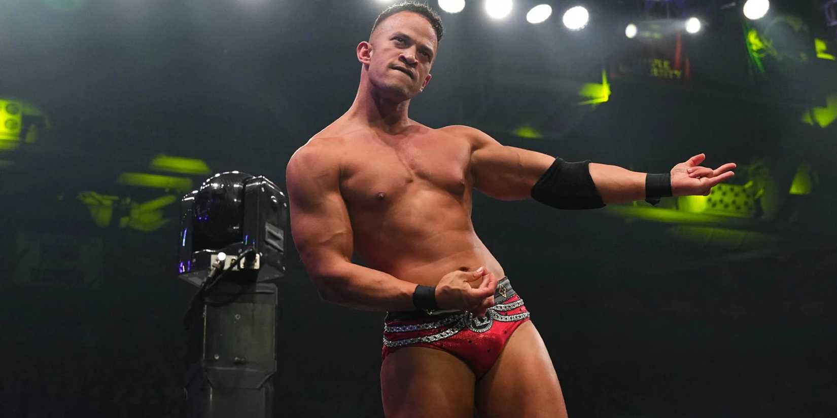 Ricky Starks celebrates a victory during an episode of AEW Dynamite in September 2022. 