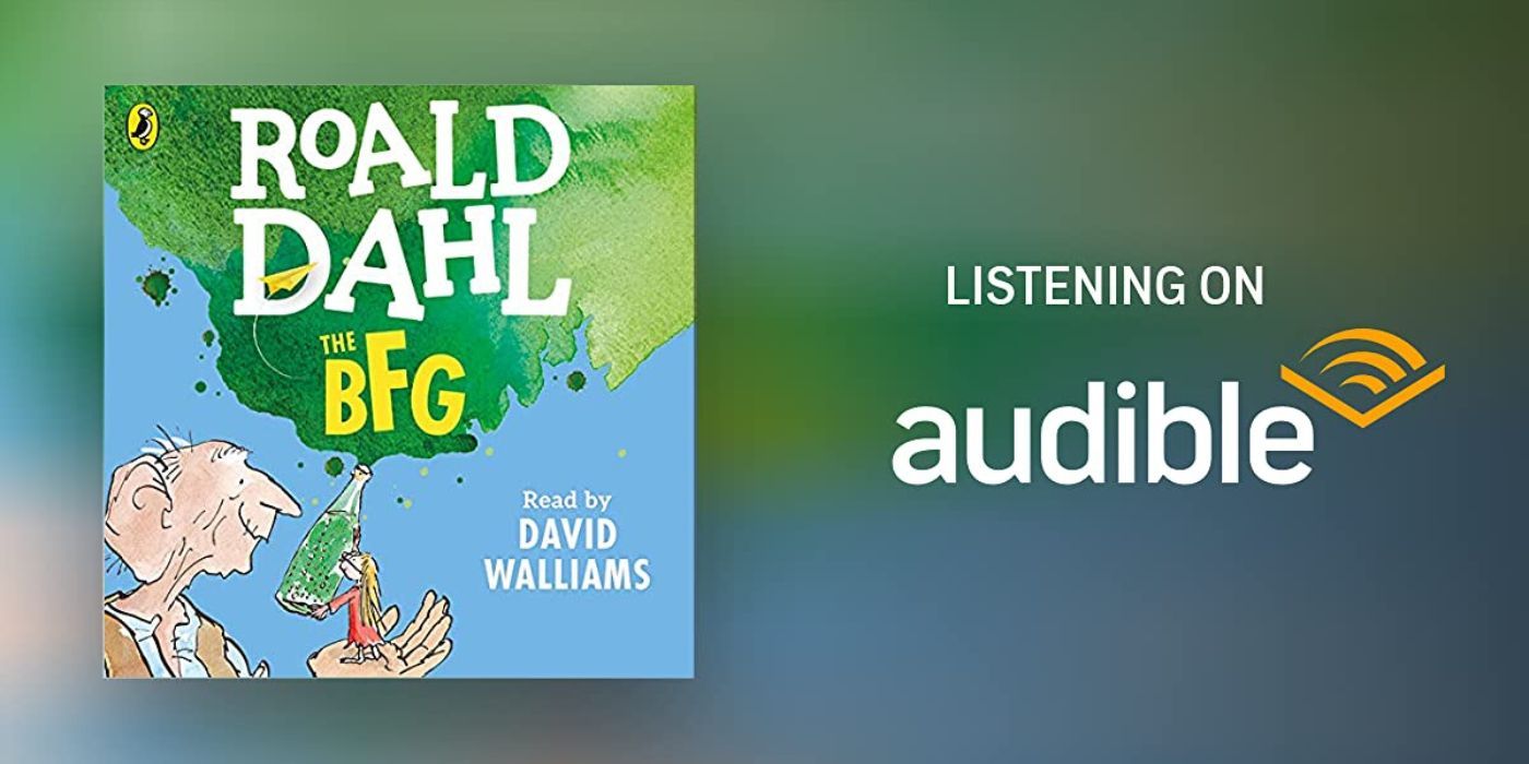 Roald Dahls Sampul buku audio BFG yang dibacakan oleh David Walliams di Audible